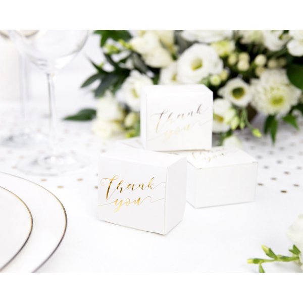 Geschenkboxen - Danke - Gold - 10er-Pack Geschenkboxen - Danke - Gold - 10er-Pack