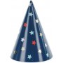 Partyhte - Blau mit Sternen - 6er-Pack