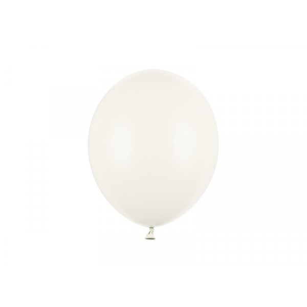 Pastellfarbener Ballon - Cremewei� - 27 cm - 100er-Packung