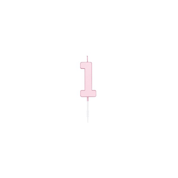 Kuchenkerze - Pastellrosa - 4,5 cm Kuchenkerze - Pastellrosa - 4,5 cm