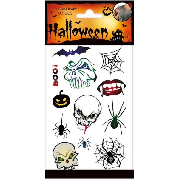 Tattoos - Halloween - Gruselig - 8er-Pack Tattoos - Halloween - Gruselig - 8er-Pack
