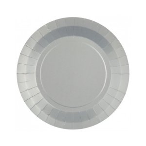 Pappteller - Silber - 22,5 cm - 10er-Packung Pappteller - Silber - 22,5 cm - 10er-Packung