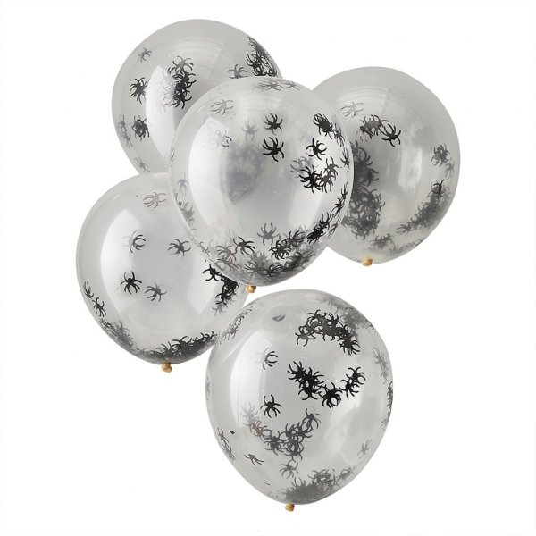 Konfetti-Ballons - Spinnen - 5er-Pack Konfetti-Ballons - Spinnen - 5er-Pack