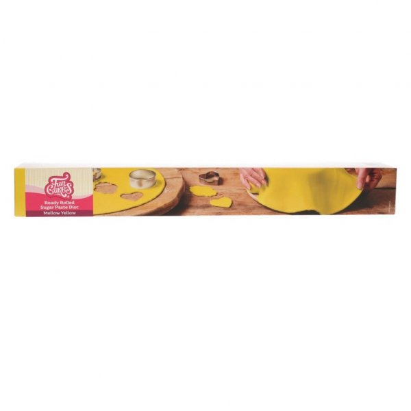 Ausgerollte Zuckerpaste - Fertig gerollt - Gelb