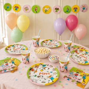Pippi Langstrumpf Party-Paket - 8 Personen