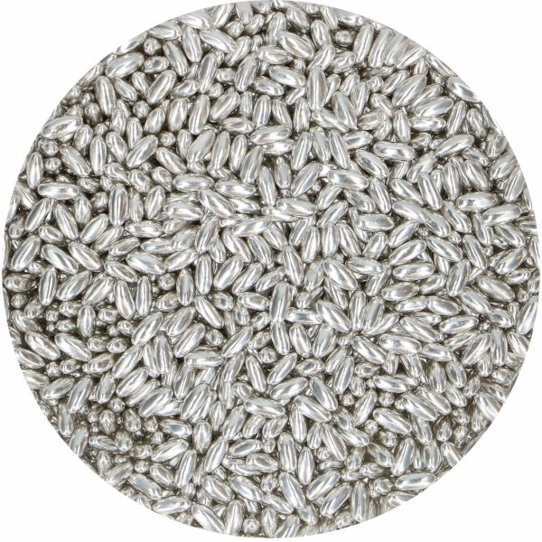 Streusel - Zuckerreis - Silber - 80 g Streusel - Zuckerreis - Silber - 80 g