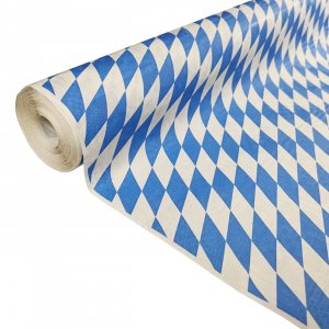 Tischdecke - Bavaria - Blau/Weiß kariert - 1x8m Tischdecke - Bavaria - Blau/Weiß kariert - 1x8m