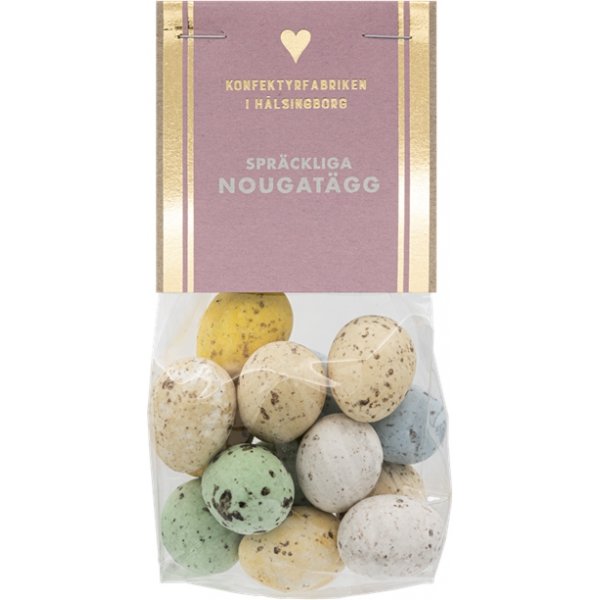 Gesprenkelte Nougat-Eier - 150 g