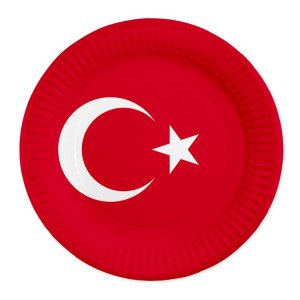Pappteller - Türkei - 23 cm - 8er-Packung Pappteller - Türkei - 23 cm - 8er-Packung