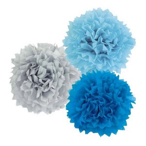 Bommel - 3er-Pack - Grau/Hellblau/Blau Bommel - 3er-Pack - Grau/Hellblau/Blau