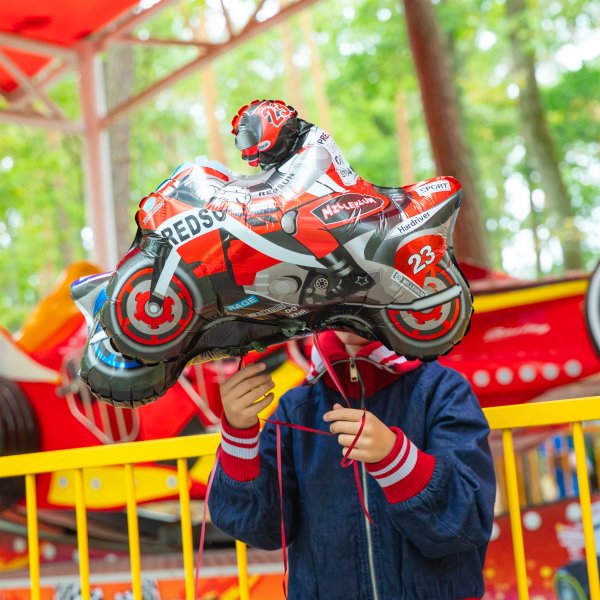 Folienballon - Racing - Motorrad - 66x53 cm
