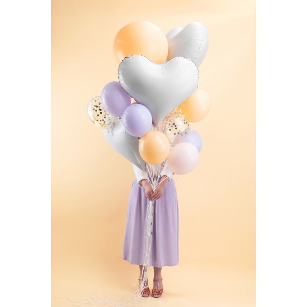 Folienballon - Weies Herz