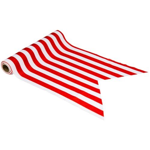 Tischläufer aus Stoff - Rot - 28 cm x 5 m Tischläufer aus Stoff - Rot - 28 cm x 5 m