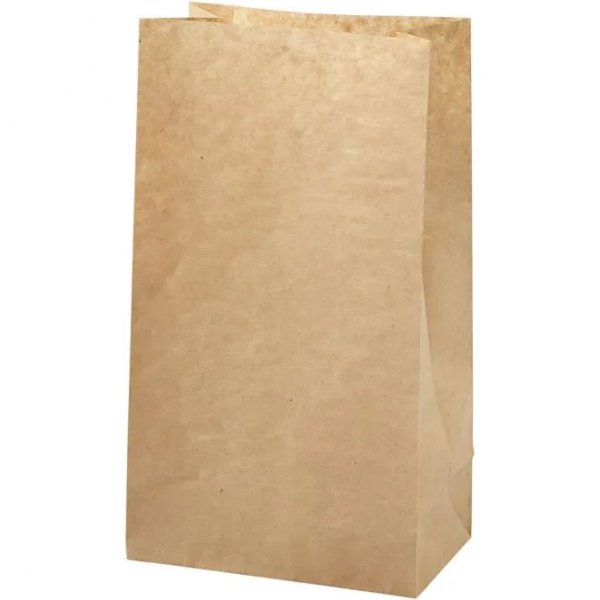 Papiertten - 27 x 15 cm - Braun - 10 Stck