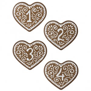 Geschenkanh�nger - Maileg - Lebkuchenherzen - 4er-Pack
