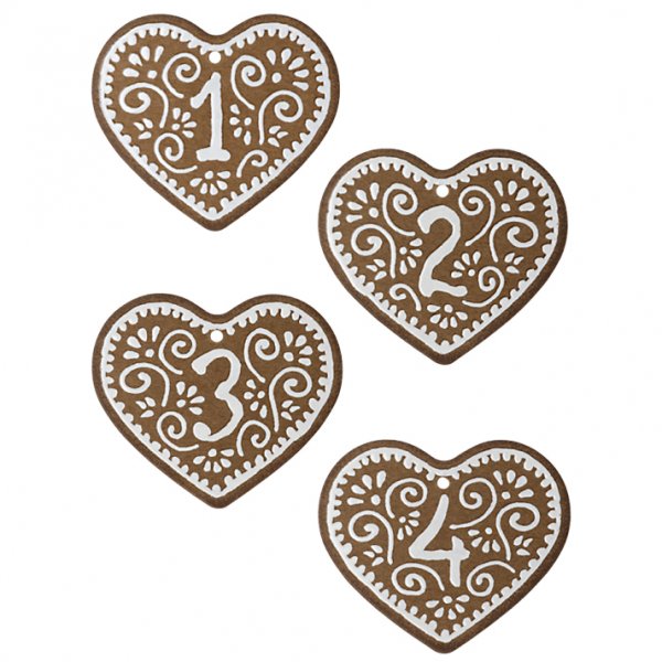 Geschenkanh�nger - Maileg - Lebkuchenherzen - 4er-Pack