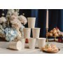 Pappbecher - Beige mit goldenen Sternen - 6er-Pack Pappbecher - Beige mit goldenen Sternen - 6er-Pack