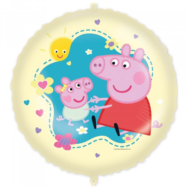 Folienballon - Greta Pig - Gelb - 46 cm