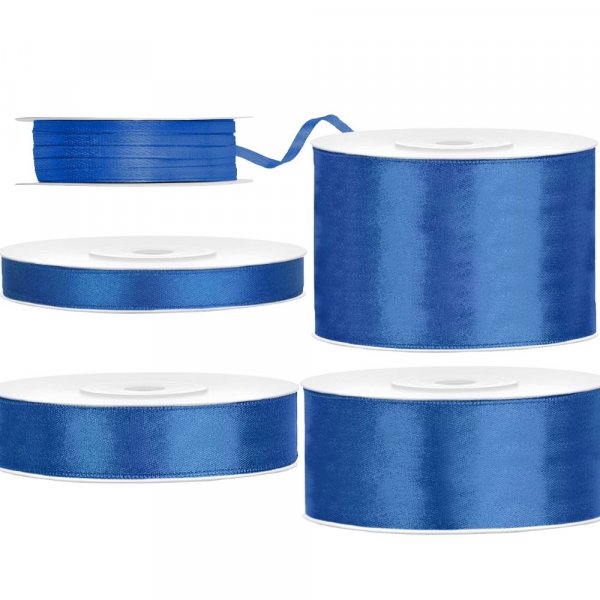 Satinband - K�nigsblau - 25 Meter