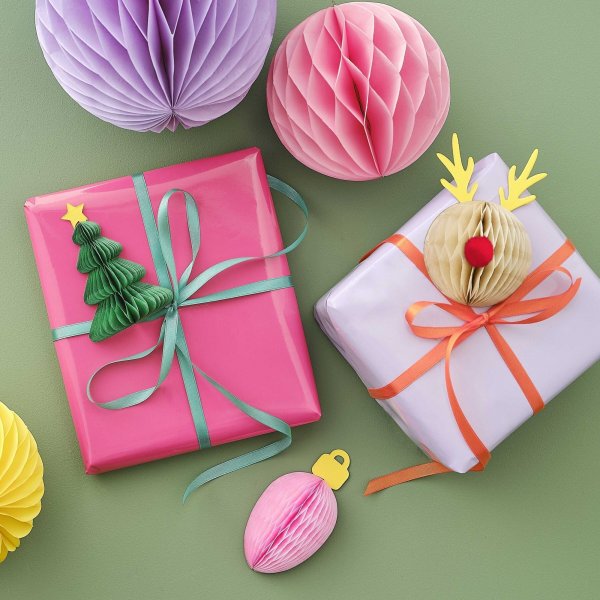 Geschenkaufsätze - Wabenmuster - 3er-Pack Geschenkaufsätze - Wabenmuster - 3er-Pack