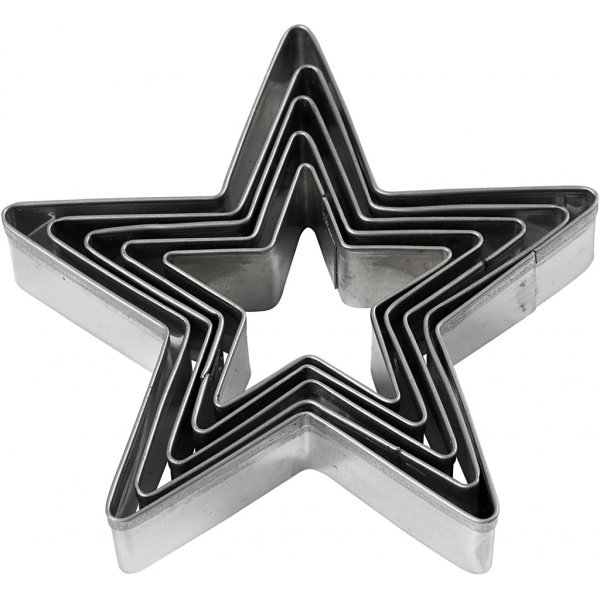 Ausstecher - Stern - 8 cm - 5 Stk