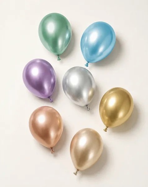 Glänzender Ballon - Roségold - 12 cm - 50er-Pack Glänzender Ballon - Roségold - 12 cm - 50er-Pack