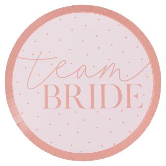 Pappteller - Team Bride - 25 cm - 8er-Pack Pappteller - Team Bride - 25 cm - 8er-Pack