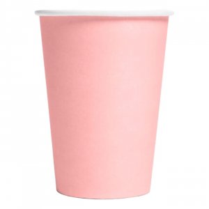 Pappbecher - Hellrosa - 8er-Pack Pappbecher - Hellrosa - 8er-Pack