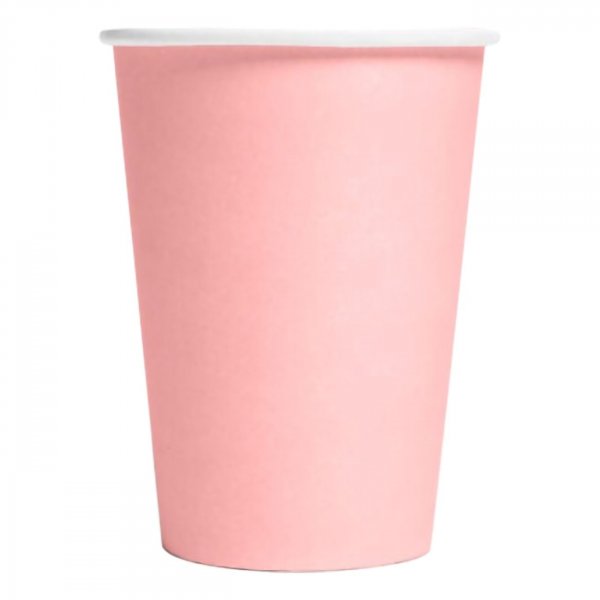 Pappbecher - Hellrosa - 8er-Pack Pappbecher - Hellrosa - 8er-Pack