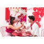 Servietten - Rotes Herz mit Goldrand - 20er-Pack