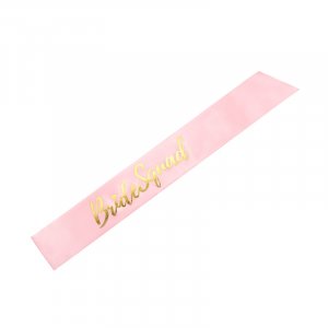 Schärpe - Bride Squad - Rosa/Gold Schärpe - Bride Squad - Rosa/Gold