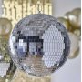 Discokugel - Silber - Gro� - 25 cm
