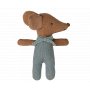 Babymaus in Streichholzschachtel - Sleepy/Wake - Blau