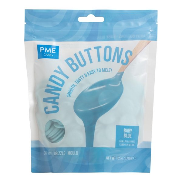 Candy Buttons - Babyblau/Hellblau - PME - 340g Candy Buttons - Babyblau/Hellblau - PME - 340g