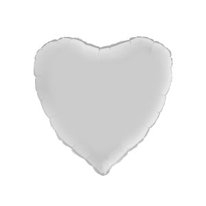 Folienballon - Herz - Satinweiß - 46 cm Folienballon - Herz - Satinweiß - 46 cm