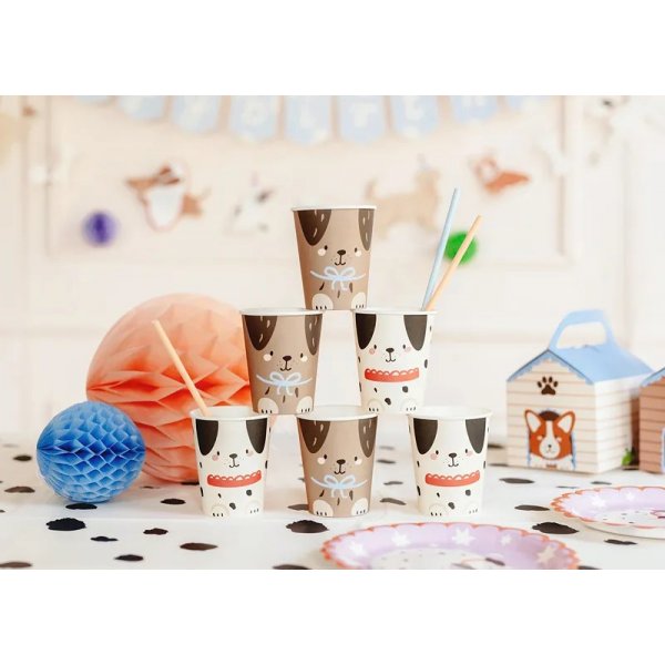 Pappbecher - Hunde - 6er-Pack Pappbecher - Hunde - 6er-Pack