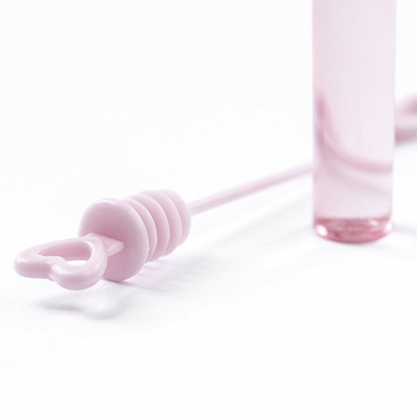 Hochzeitsblasen - Herzstab Pink - 48er-Pack