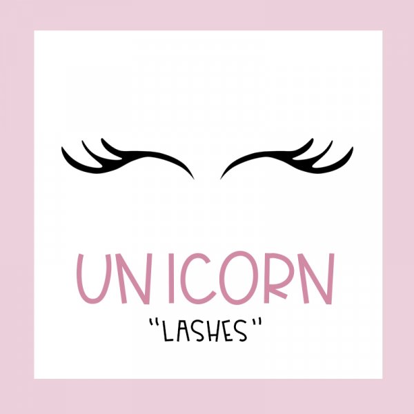 EINHORN-WIMPERN - Schablone - Einhorn-Wimpern