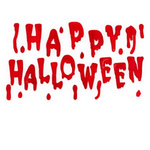 Blutrote Fledermausbuchstaben aus Gelee zur Fensterdekoration - Frohes Halloween! Blutrote Fledermausbuchstaben aus Gelee zur Fensterdekoration - Frohes Halloween!