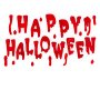 Blutrote Fledermausbuchstaben aus Gelee zur Fensterdekoration - Frohes Halloween! Blutrote Fledermausbuchstaben aus Gelee zur Fensterdekoration - Frohes Halloween!