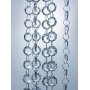 Kristallgirlande - Farblos - 1 Meter - Kugeln 18 mm