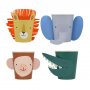 Pappbecher - Tiermotiv - 8er-Pack - 256 ml -