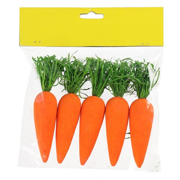 Deko-Karotten - 5er-Pack - 12 cm Deko-Karotten - 5er-Pack - 12 cm