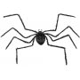 Große Spinne - ca. 1 m - Schwarz Große Spinne - ca. 1 m - Schwarz