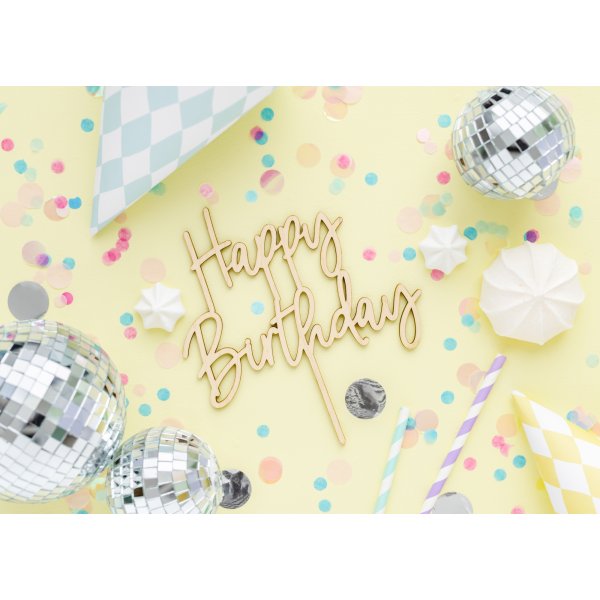 Kuchendeckel - Holz - Alles Gute zum Geburtstag