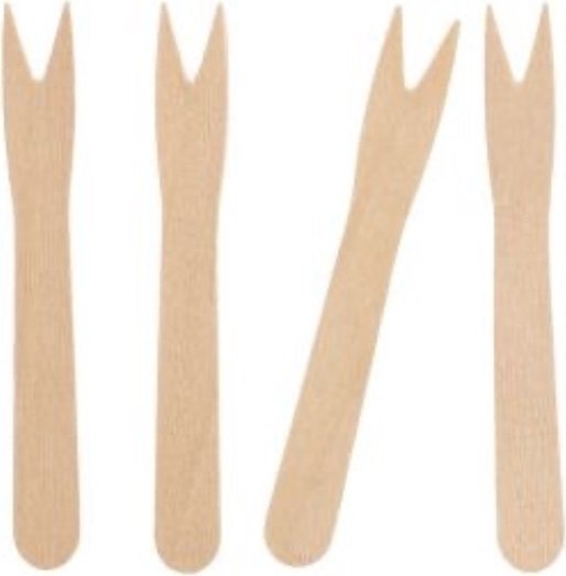 Snackgabeln - 50er-Pack - aus Holz Snackgabeln - 50er-Pack - aus Holz
