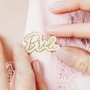 Anstecknadel - Braut - Wei/Gold
