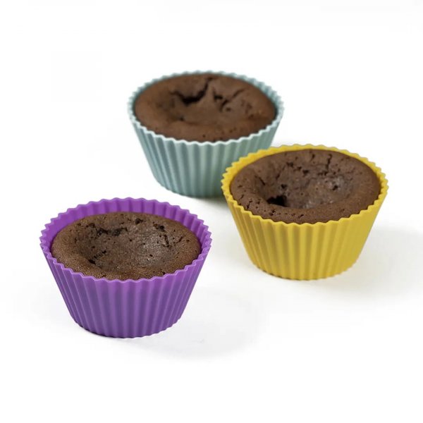 Silikonform - Muffinformen - Gemischte Farben Silikonform - Muffinformen - Gemischte Farben