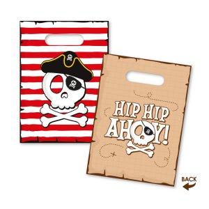 Partytüten - Piratenmotiv - 16 x 23 cm - 8er-Pack Partytüten - Piratenmotiv - 16 x 23 cm - 8er-Pack