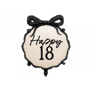 Runder Folienballon - Nude - Happy 18 Runder Folienballon - Nude - Happy 18